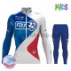Cyklistický Thermo Set 2017 FDJ Dětský M001