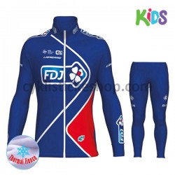 Cyklistický Thermo Set 2017 FDJ Dětský M002