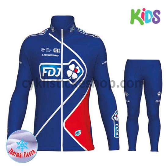 Cyklistický Thermo Set 2017 FDJ Dětský M002