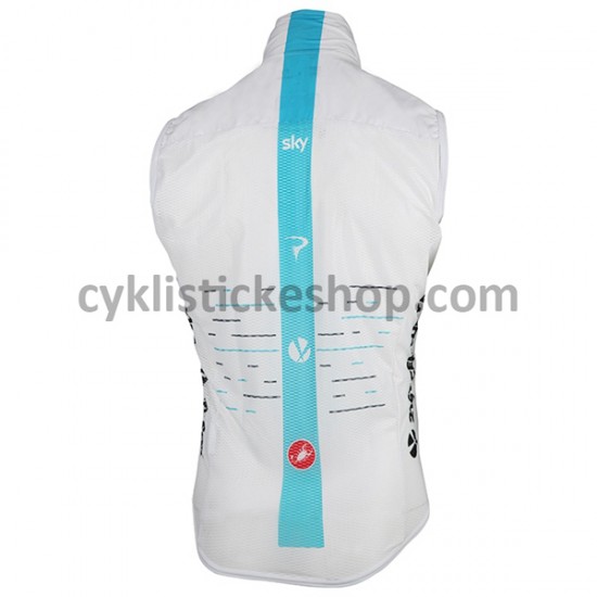 Cyklistický Dres bez Rukávů 2017 Team Sky M003