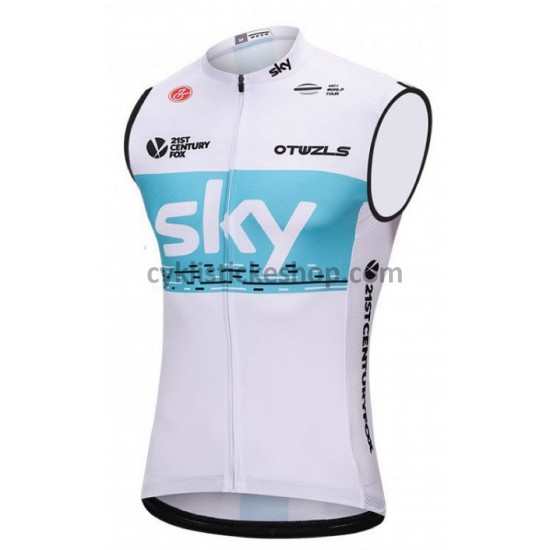 Cyklistický Dres bez Rukávů 2018 Team Sky M001