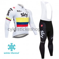 Cyklistický Bib Thermo Set 2018 Team Sky M003