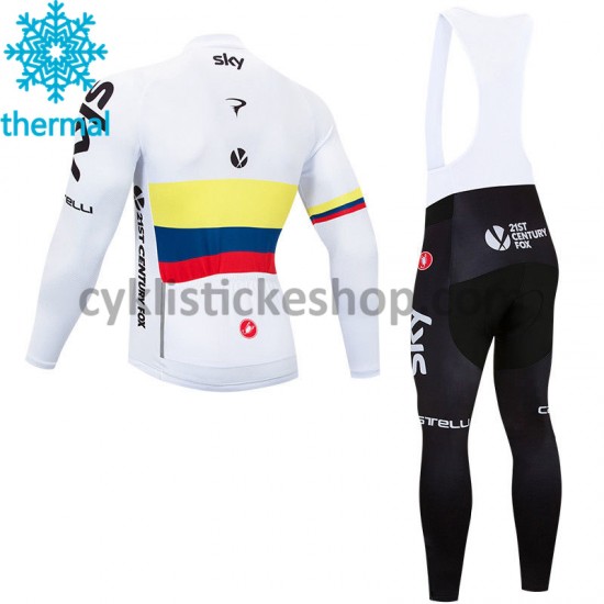 Cyklistický Bib Thermo Set 2018 Team Sky M003