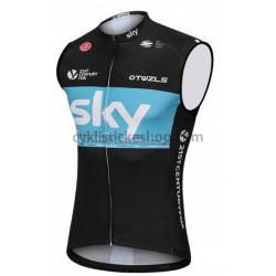 Cyklistický Dres bez Rukávů 2018 Team Sky M003