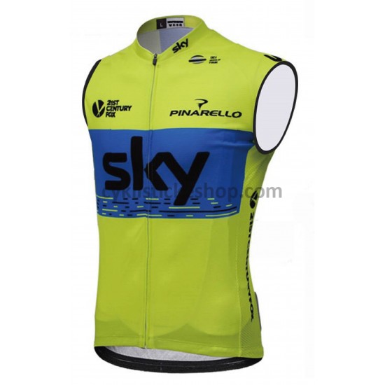 Cyklistický Dres bez Rukávů 2018 Team Sky M004