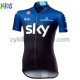 Cyklistický Dres s Krátkým Rukávem 2019 Team Sky Dětský M001