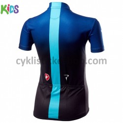 Cyklistický Dres s Krátkým Rukávem 2019 Team Sky Dětský M001