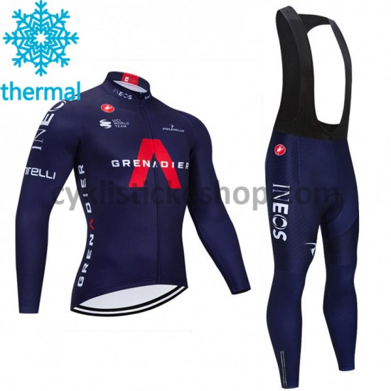 Cyklistický Bib Thermo Set 2021 Ineos Grenadiers M003