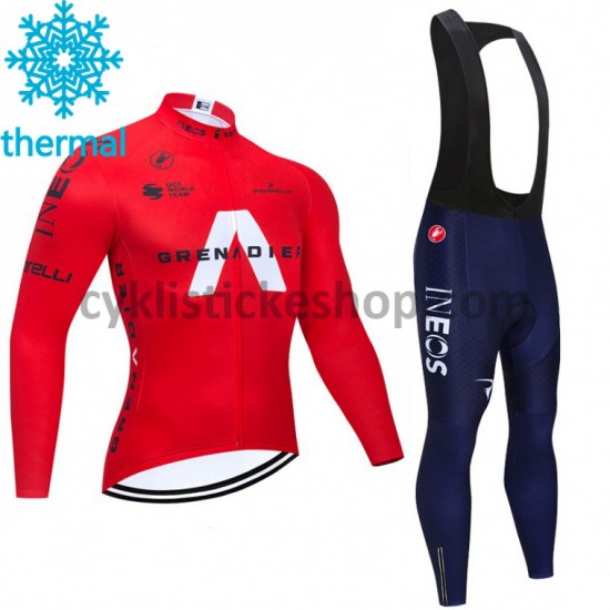 Cyklistický Bib Thermo Set 2021 Ineos Grenadiers M005