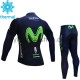 Cyklistický Thermo Set 2017 Movistar Team Dětský M001