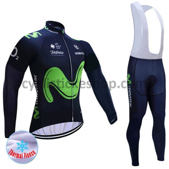 Cyklistický Bib Thermo Set 2017 Movistar Team M001