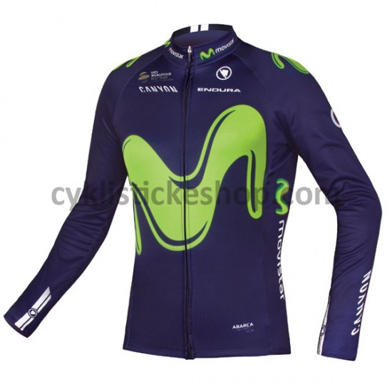 Cyklistický Dres s Dlouhými Rukávy 2017 Movistar Team M001