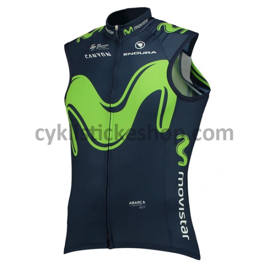 Cyklistický Dres bez Rukávů 2017 Movistar Team M001