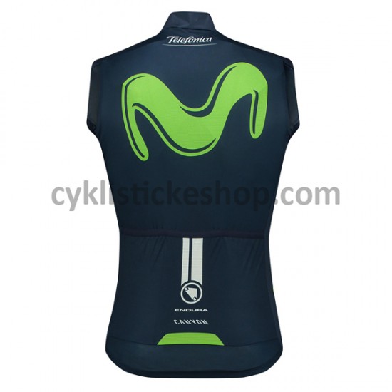 Cyklistický Dres bez Rukávů 2017 Movistar Team M001