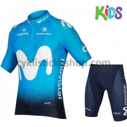 Cyklistický Komplet 2018 Movistar Team Dětský M001