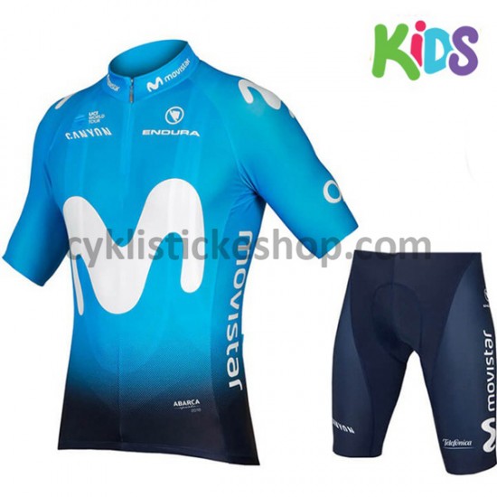 Cyklistický Komplet 2018 Movistar Team Dětský M001