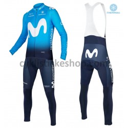 Cyklistický Bib Thermo Set 2018 Movistar Team M001