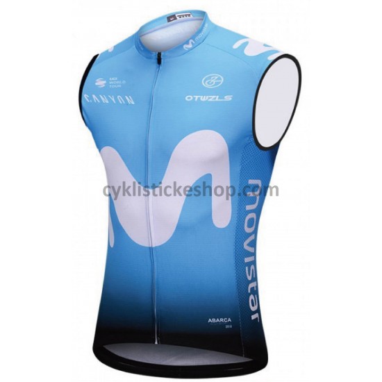 Cyklistický Dres bez Rukávů 2018 Movistar Team M001