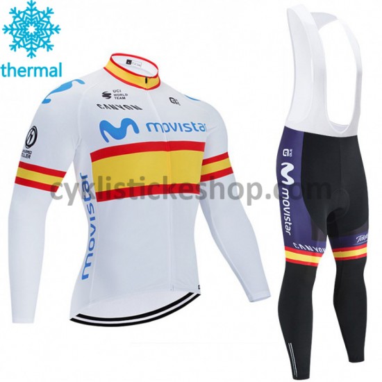 Cyklistický Bib Thermo Set 2020 Movistar Team M002