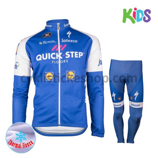 Cyklistický Thermo Set 2017 Quick-Step Floors Dětský M001