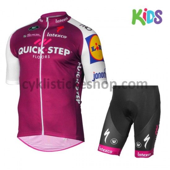 Cyklistický Komplet 2017 Quick-Step Floors Dětský M003