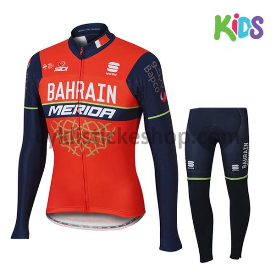 Cyklistický Set 2017 Bahrain Merida Dětský M001