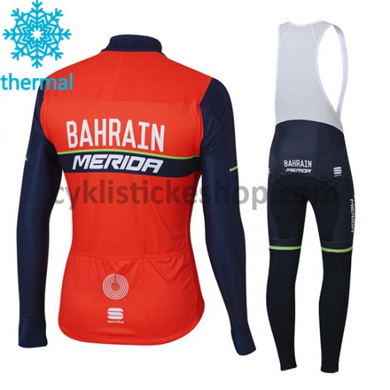 Cyklistický Bib Thermo Set 2017 Bahrain Merida M001