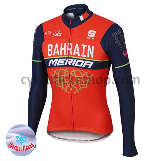 Thermo Cyklistický Dres 2017 Bahrain Merida M001