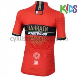 Cyklistický Dres s Krátkým Rukávem 2018 Bahrain Merida Dětský M001