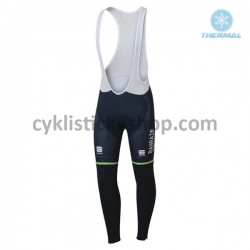 Thermo Cyklistické Kalhoty Bib 2018 Bahrain Merida M001