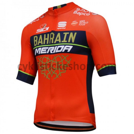 Cyklistický Dres s Krátkým Rukávem 2018 Bahrain Merida M001