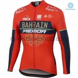 Thermo Cyklistický Dres 2018 Bahrain Merida M001