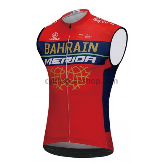 Cyklistický Dres bez Rukávů 2018 Bahrain Merida M001