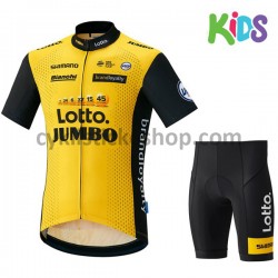 Cyklistický Komplet 2018 LottoNL-Jumbo Dětský M001