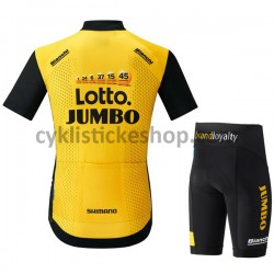 Cyklistický Komplet 2018 LottoNL-Jumbo Dětský M001
