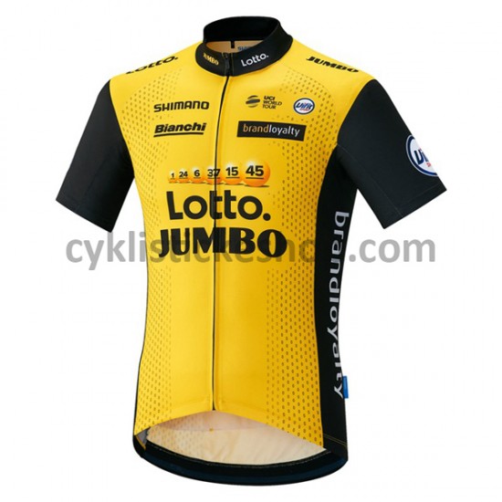 Cyklistický Dres s Krátkým Rukávem 2018 LottoNL-Jumbo M001