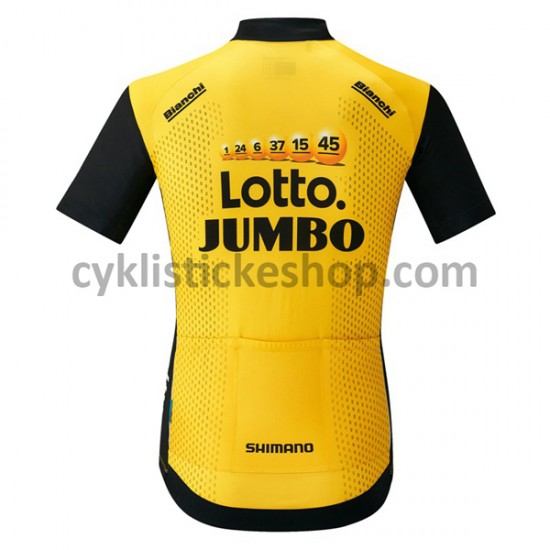 Cyklistický Dres s Krátkým Rukávem 2018 LottoNL-Jumbo M001