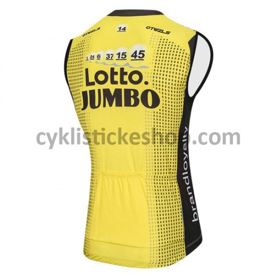 Cyklistický Dres bez Rukávů 2018 LottoNL-Jumbo M001