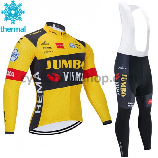 Cyklistický Bib Thermo Set 2020 Team Jumbo–Visma M001