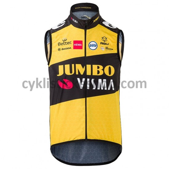 Cyklistický Dres bez Rukávů 2021 Team Jumbo-Visma M001