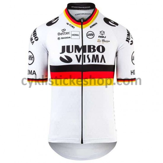 Cyklistický Dres s Krátkým Rukávem 2021 Team Jumbo-Visma M003
