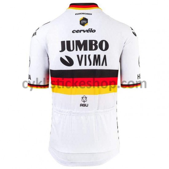 Cyklistický Dres s Krátkým Rukávem 2021 Team Jumbo-Visma M003
