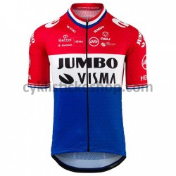 Cyklistický Dres s Krátkým Rukávem 2021 Team Jumbo-Visma M004
