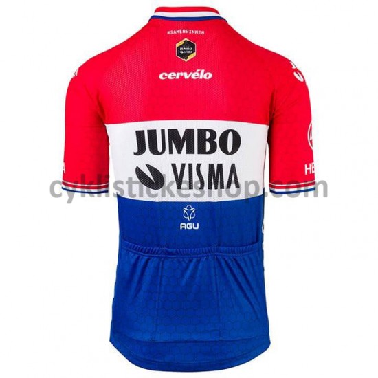 Cyklistický Dres s Krátkým Rukávem 2021 Team Jumbo-Visma M004