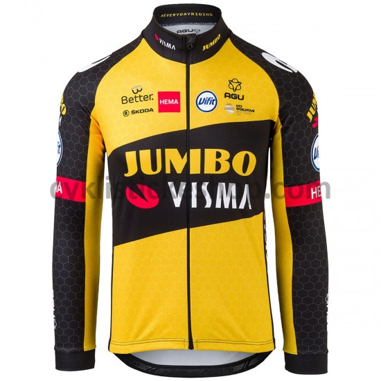 Cyklistický Dres s Dlouhými Rukávy 2021 Team Jumbo-Visma M005