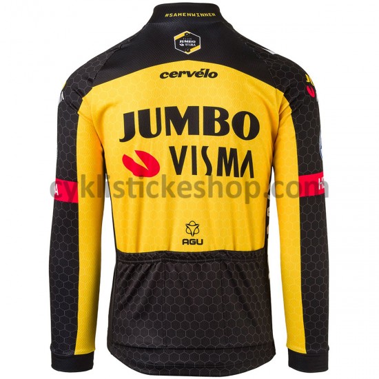 Cyklistický Dres s Dlouhými Rukávy 2021 Team Jumbo-Visma M005