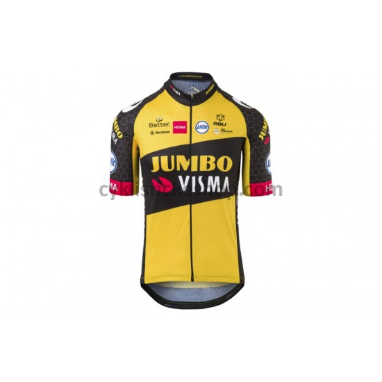 Cyklistický Dres s Krátkým Rukávem 2021 Team Jumbo-Visma M005