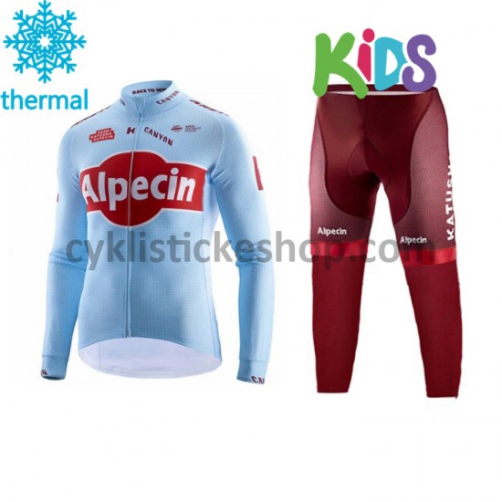 Cyklistický Thermo Set 2019 Team Katusha Alpecin Dětský M001