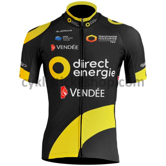 Cyklistický Dres s Krátkým Rukávem 2018 Direct Energie M001