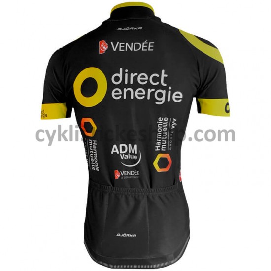 Cyklistický Dres s Krátkým Rukávem 2018 Direct Energie M001